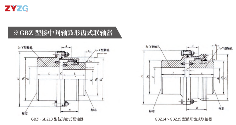 GBZ  型接中間軸鼓形齒式午夜福利视频一区